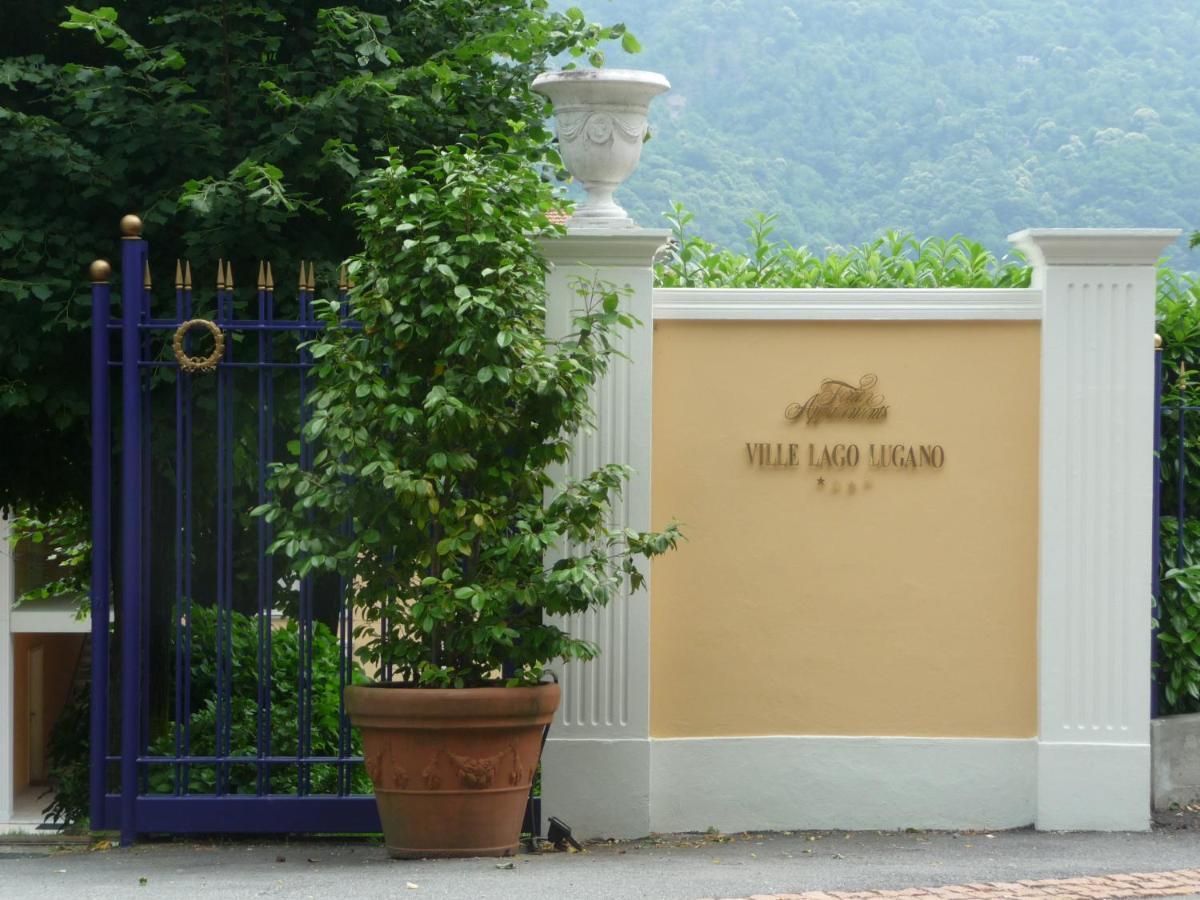 Ville Lago Lugano Porto Ceresio Exterior foto