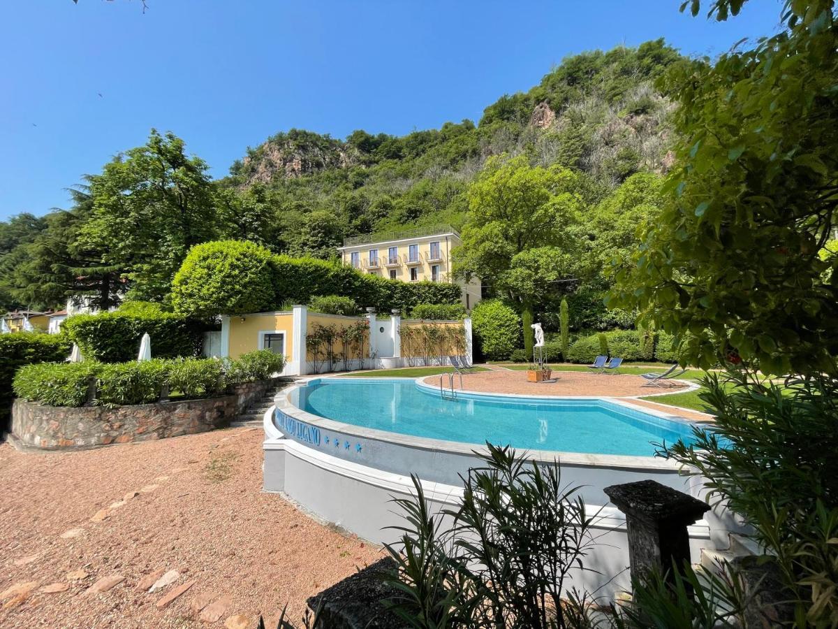 Ville Lago Lugano Porto Ceresio Exterior foto