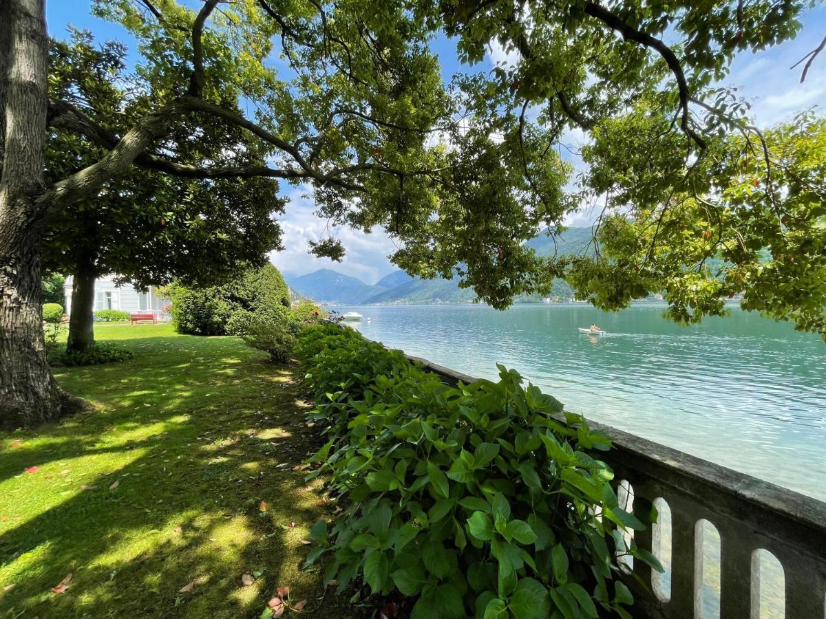 Ville Lago Lugano Porto Ceresio Exterior foto