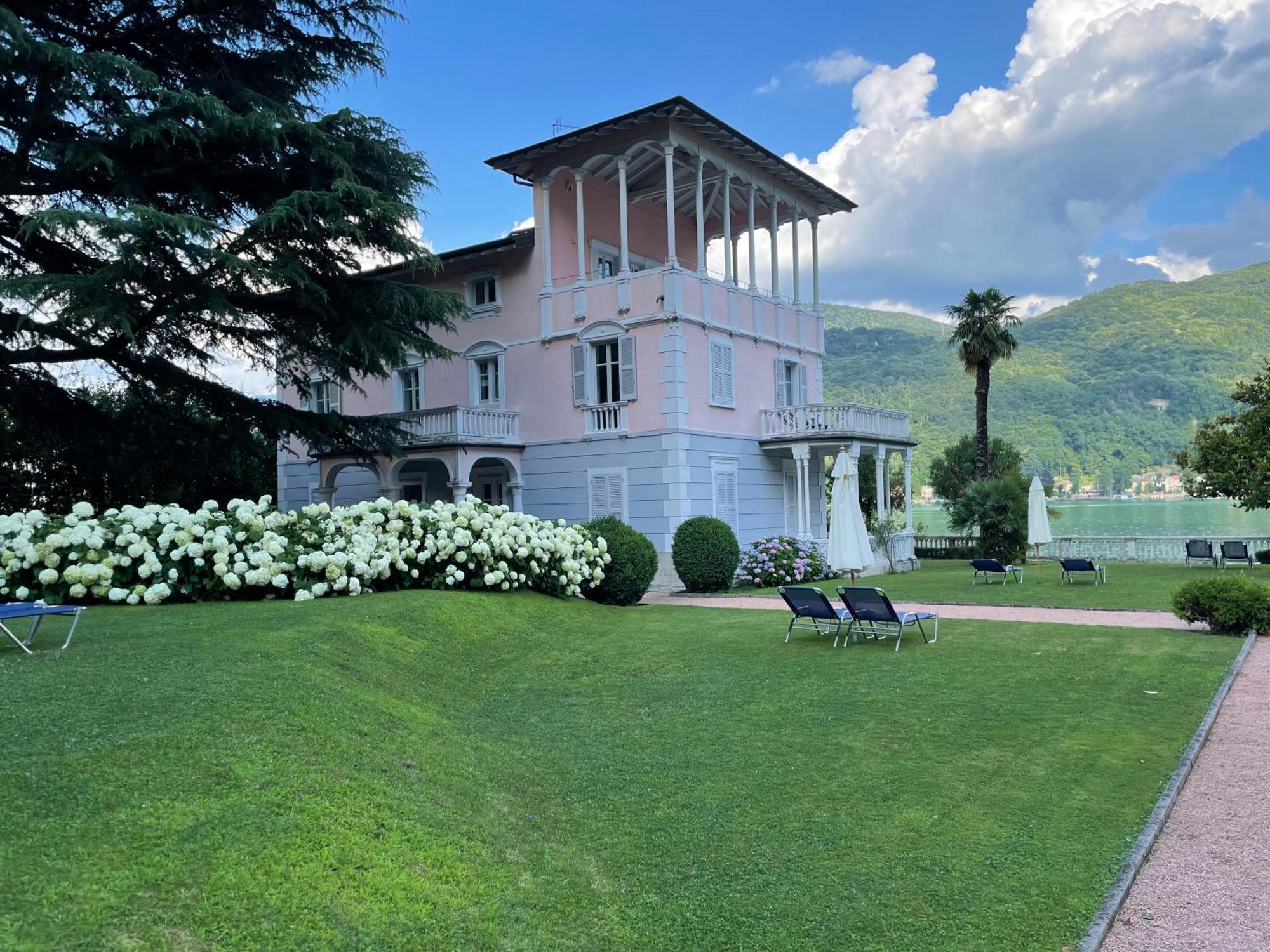 Ville Lago Lugano Porto Ceresio Exterior foto